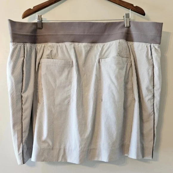 Athleta Brooklyn Tennis Striped Mini Sporty Casual Skort Skirt Plus Size 24. - Picture 11 of 13